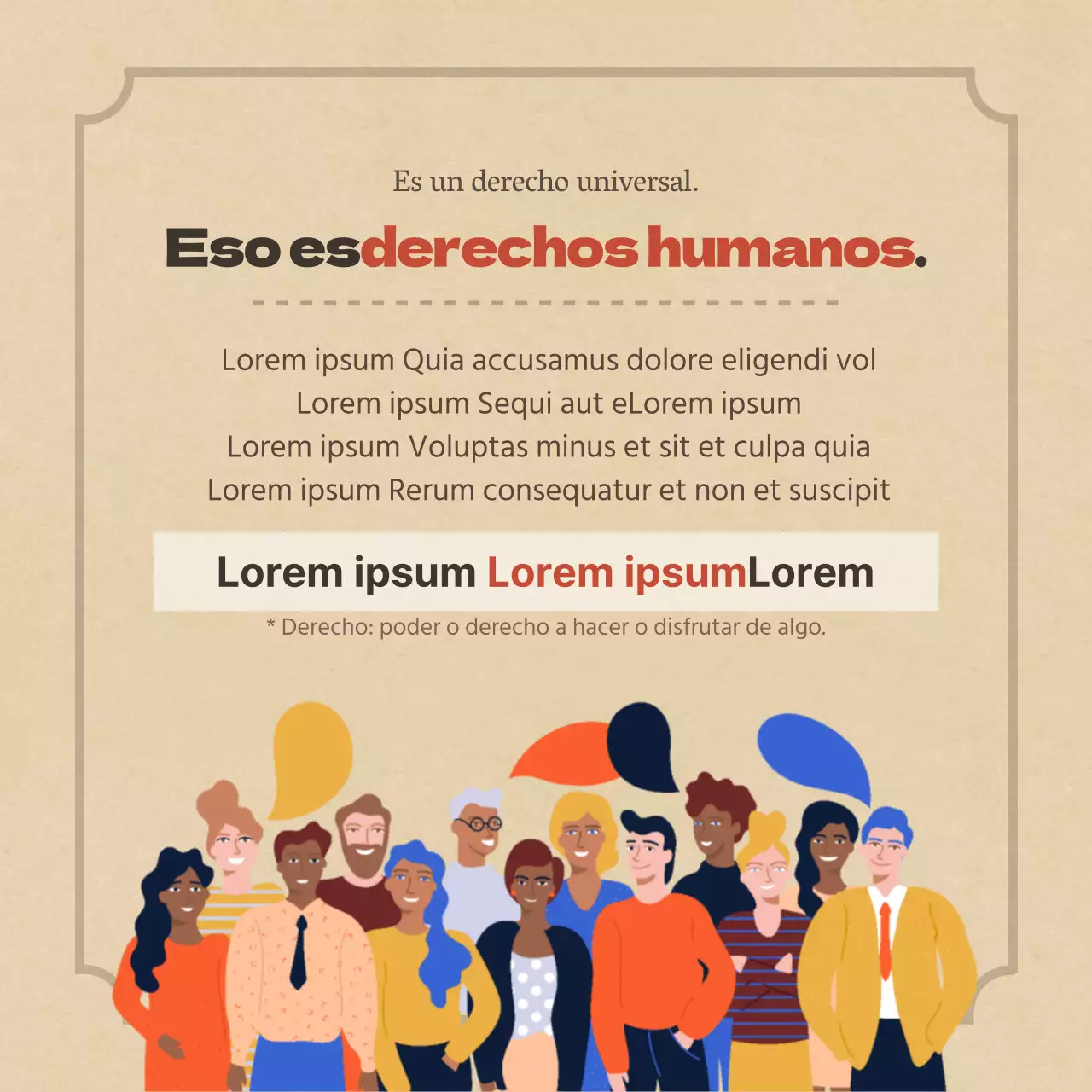 Duclass Tarjeta del Día Mundial de los Derechos HumanosDiseño de noticias