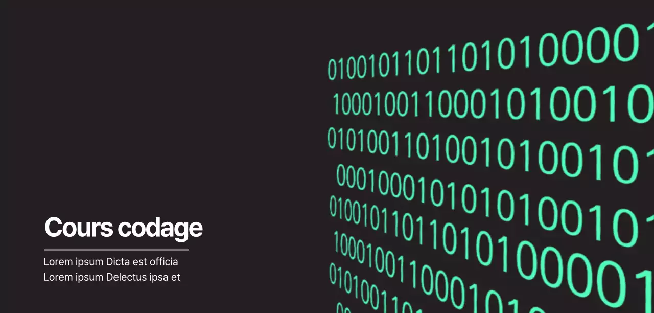 Promouvoir vos cours de codage du développement noir et vert