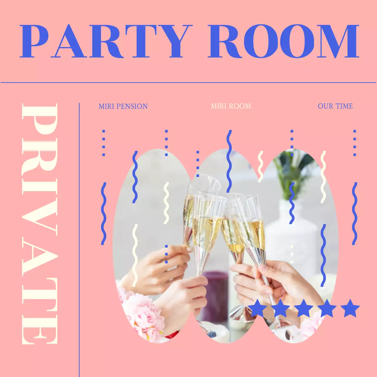 Pink Trendy Party Promotion Instagram Post