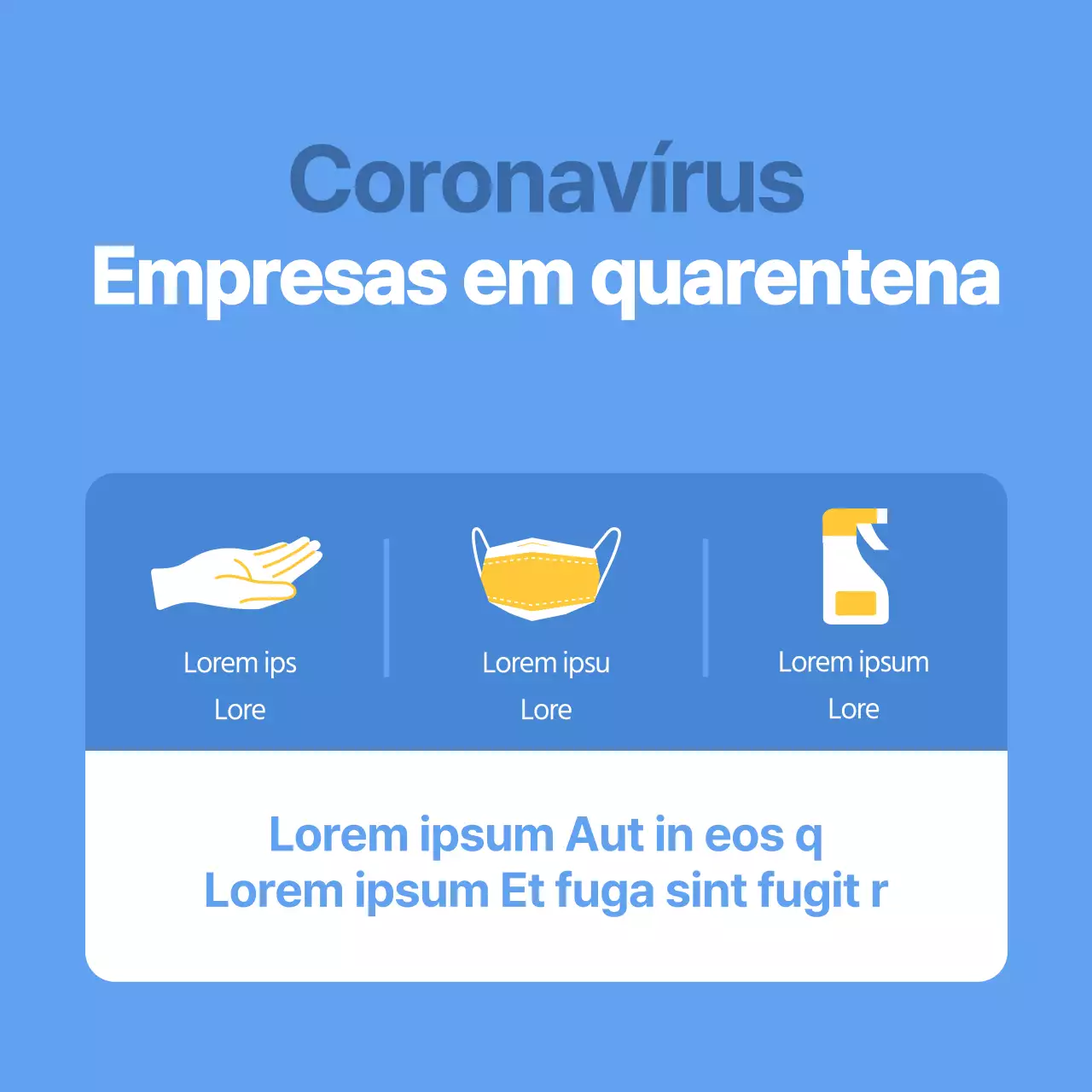 Empresas de quarentena/prevenção ativa