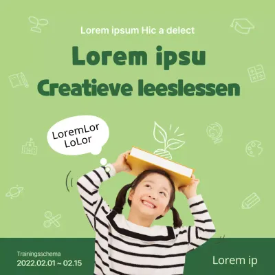 Creatief lezen in groene tinten Inhoud