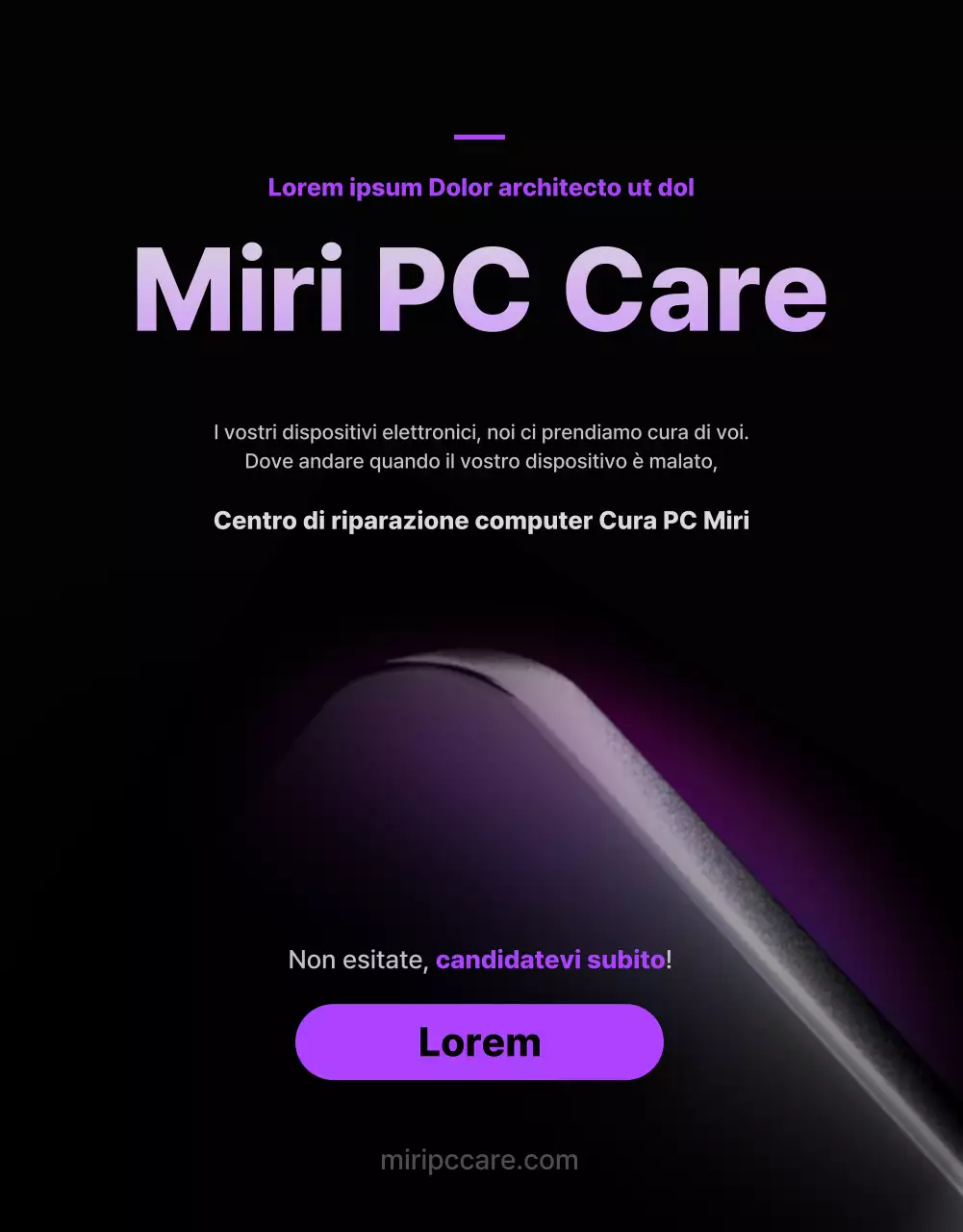 Promuovete i servizi di riparazione elettronica con i punti viola (altro)