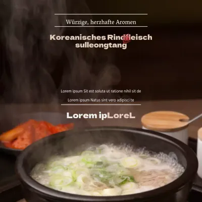 Koreanisches Rindfleisch Seolleongtang