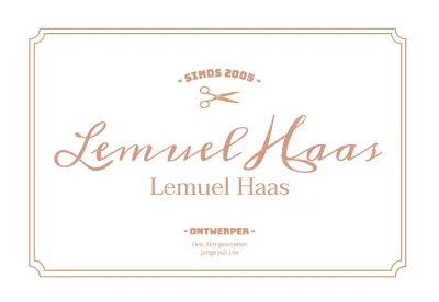 Wit luxueus kapsalon uithangbord