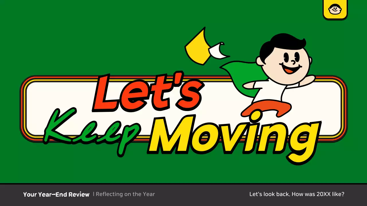 그린 레트로 리뷰 프리젠테이션