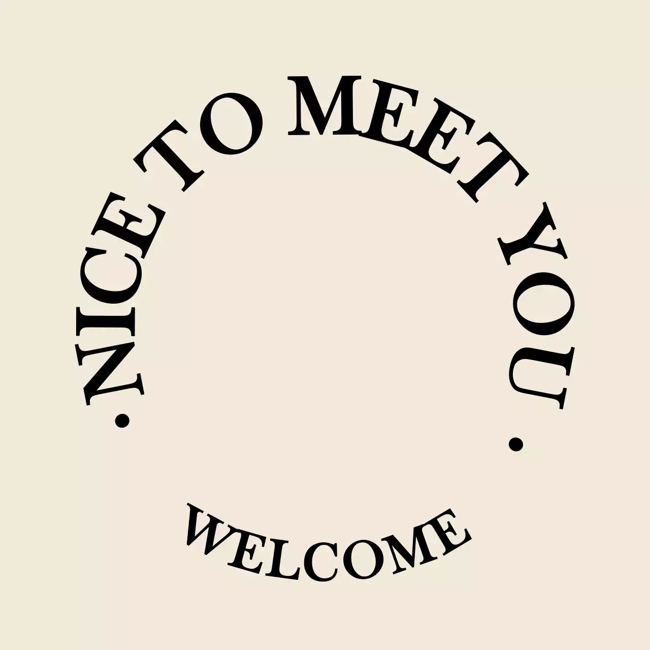 Gaya teks yang sederhana dan emosional dalam warna cokelat muda dan hitam