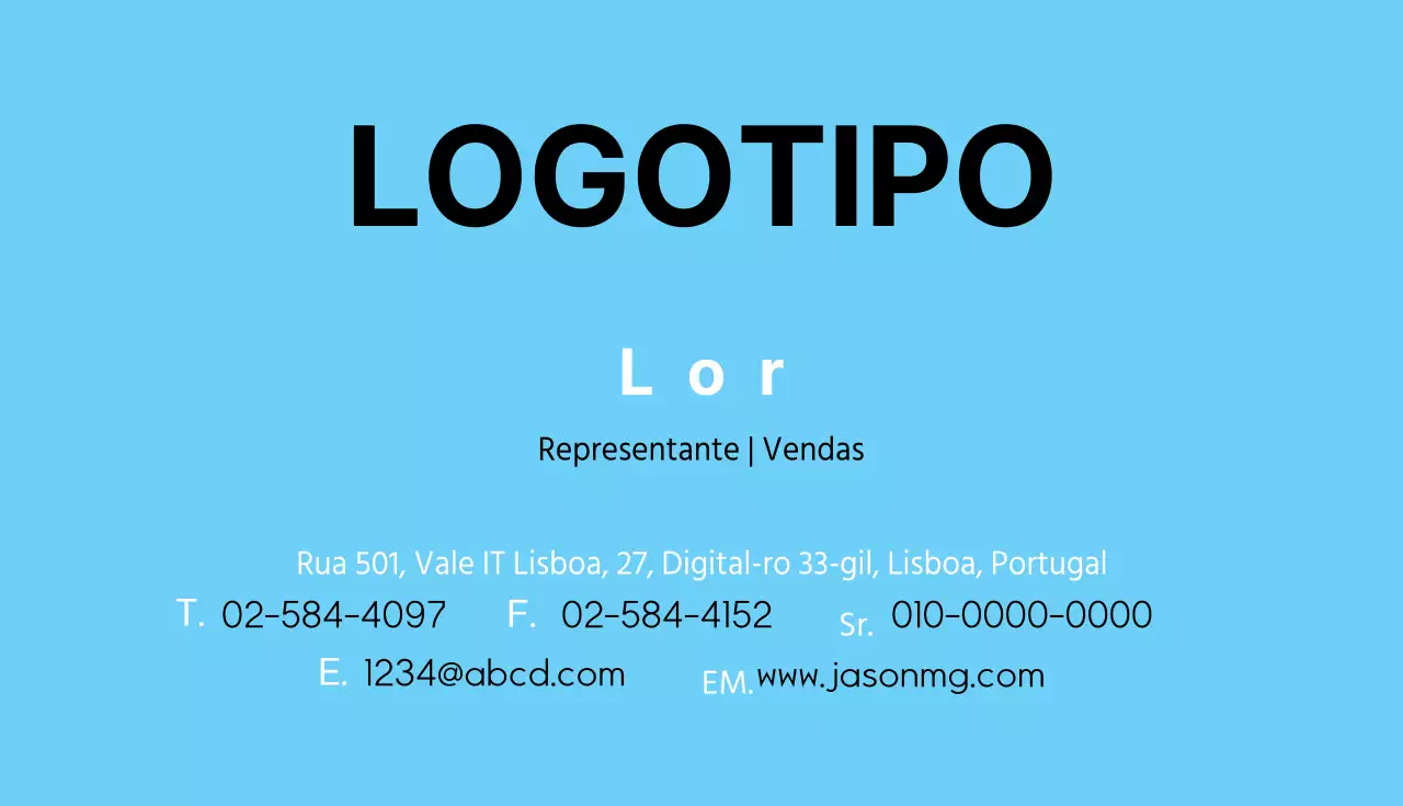Cartões de visita de empresas
