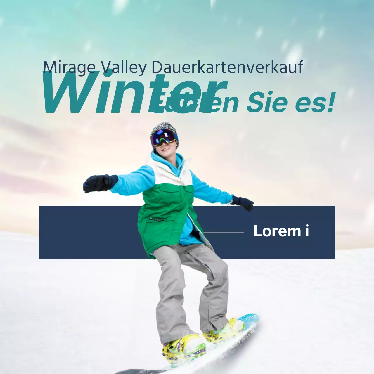 Spüren Sie den Winter