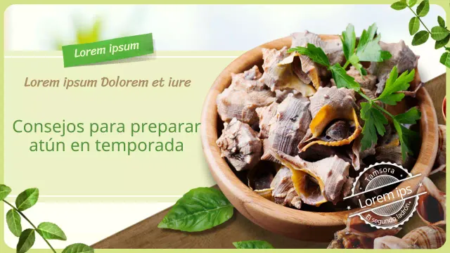 Cómo preparar el atún, un marisco de temporada de color verde claro