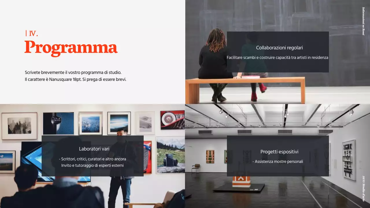 Bando per artisti in residenza presso lo Studio d'arte rosso e nero