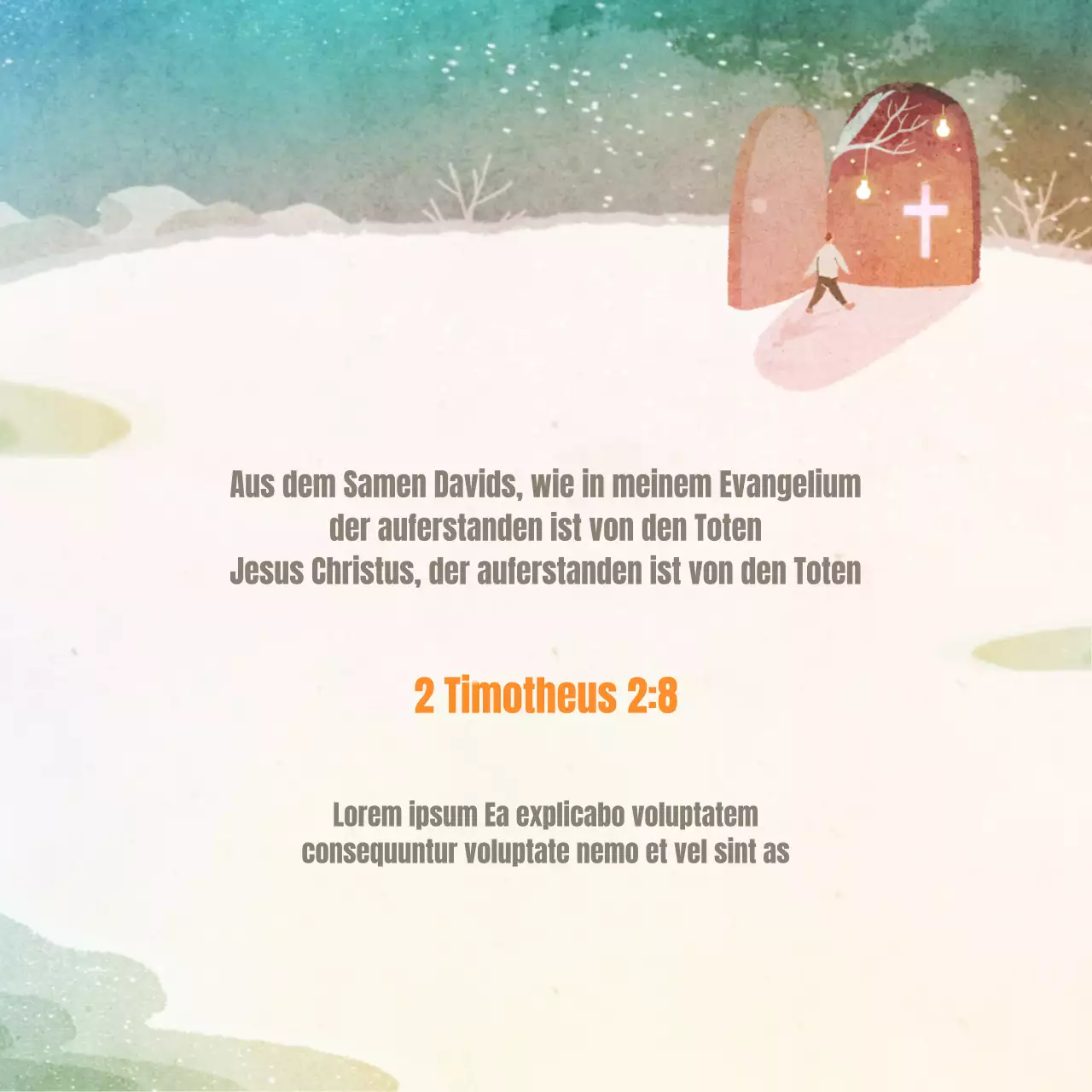 Gestalten Sie eine Ostergrußkarte