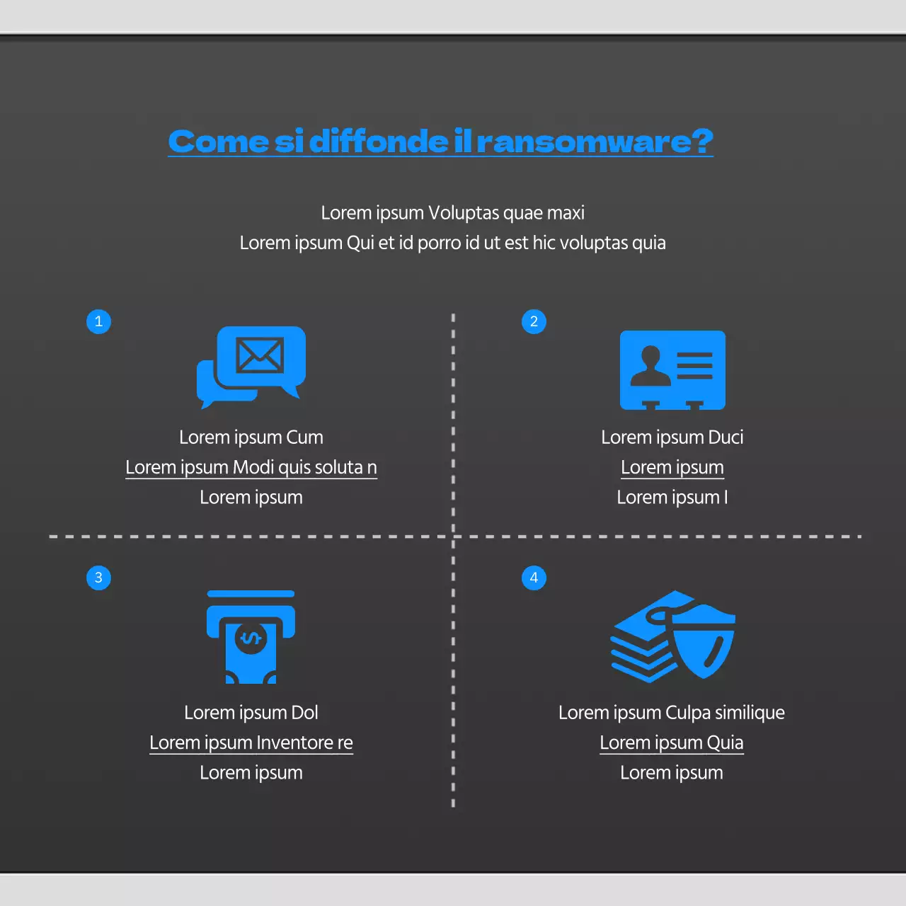 Notizie sul ransomware blu e nero