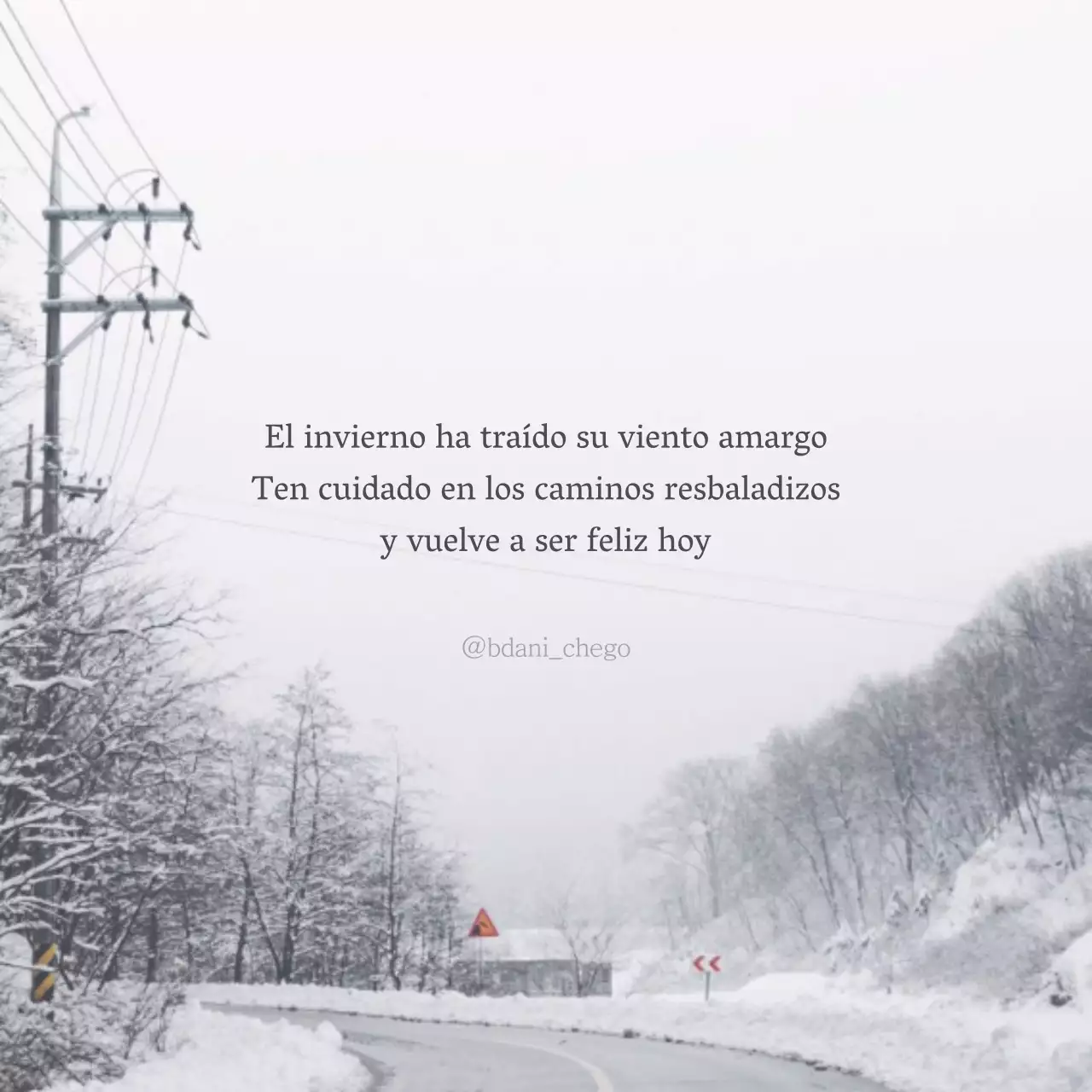 Felicitaciones de invierno con un emotivo tema fotográfico