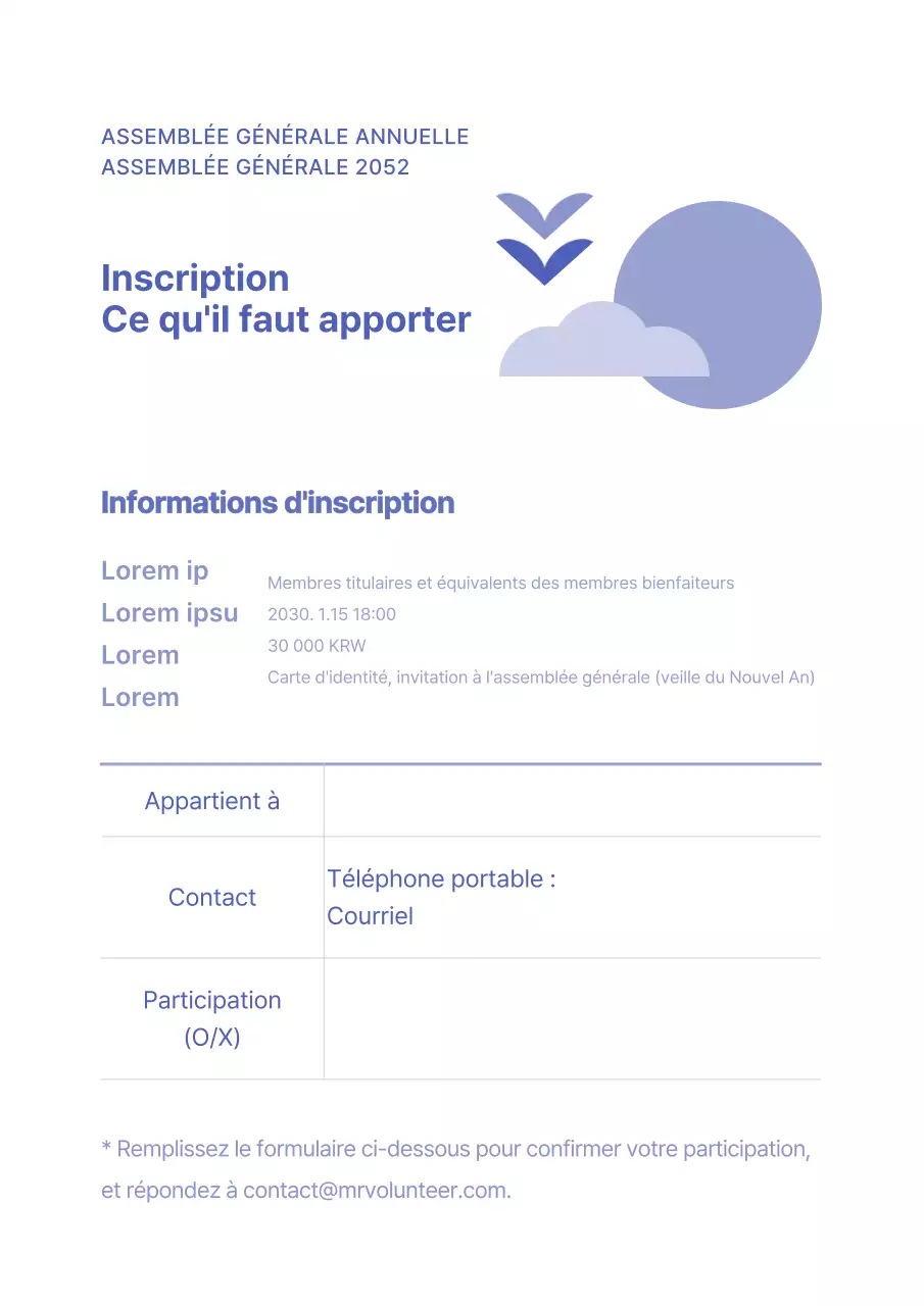 Assemblée générale de la Saint-Sylvestre en bleu, jaune et vert