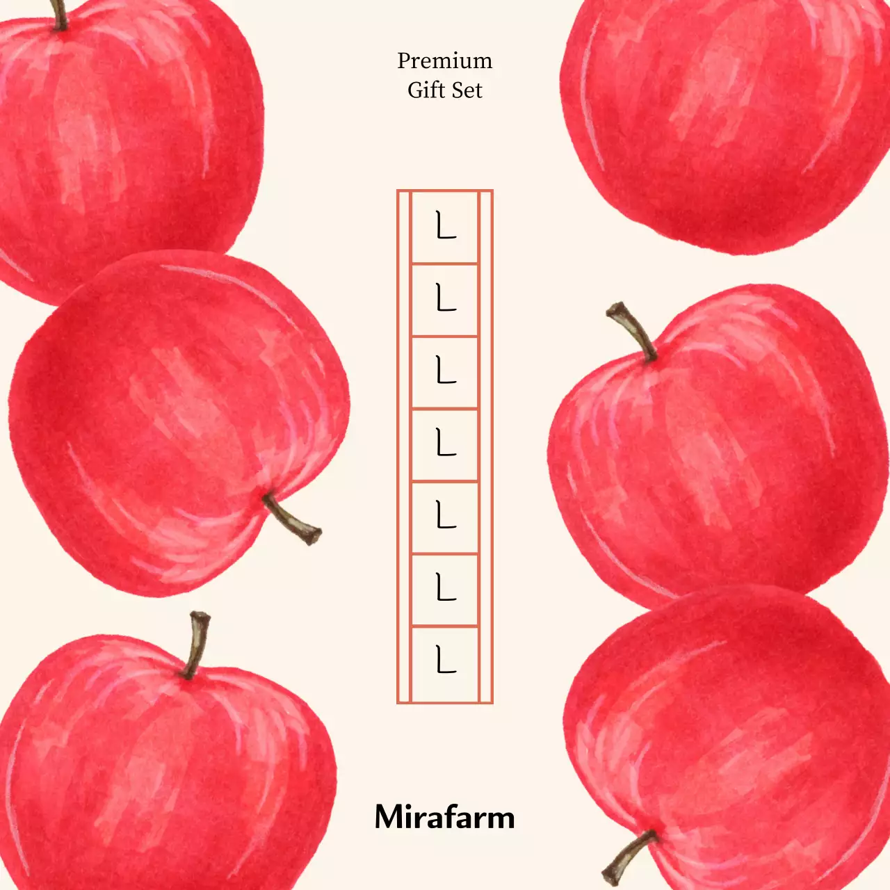 Illustrated Manuscript Paper Apple Circle Sticker