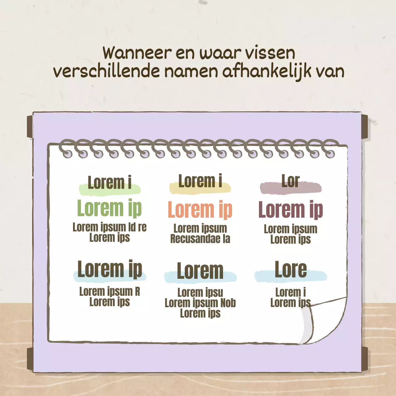 Een ouderwets traditioneel concept in bruin en abrikoos