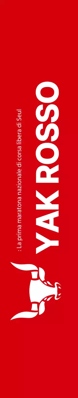 Stile pulito in bianco e rosso per l'informazione e la promozione della maratona