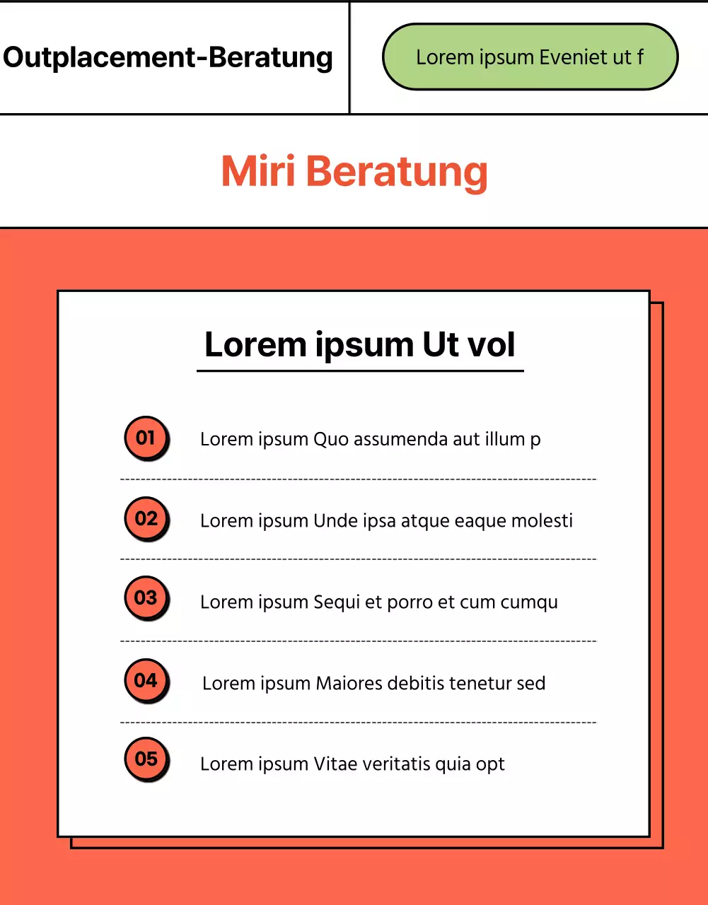 Bewerben Sie Ihre Kompetenz in der Lebenslaufberatung mit einem einfachen rot-weißen E-Book-Konzept