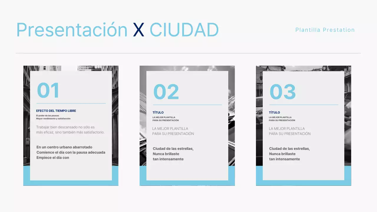 Plantilla de ciudad en blanco y negro