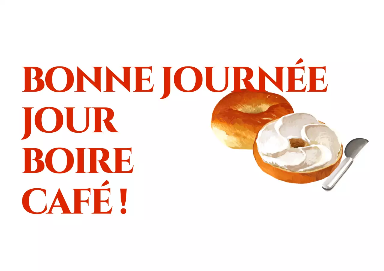 Dessiner un café avec le texte relatif au café et les heures d'ouverture en rouge