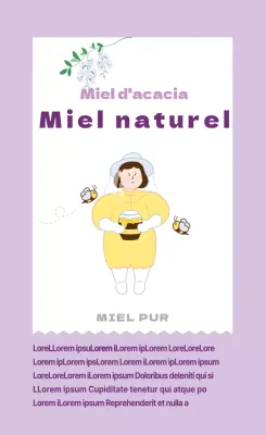 Autocollant vertical_Miel