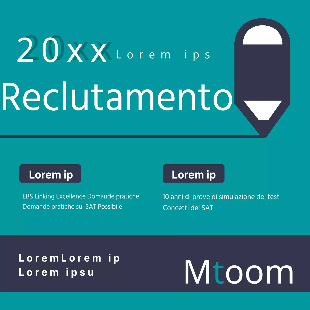 Reclutamento di nuovi studenti