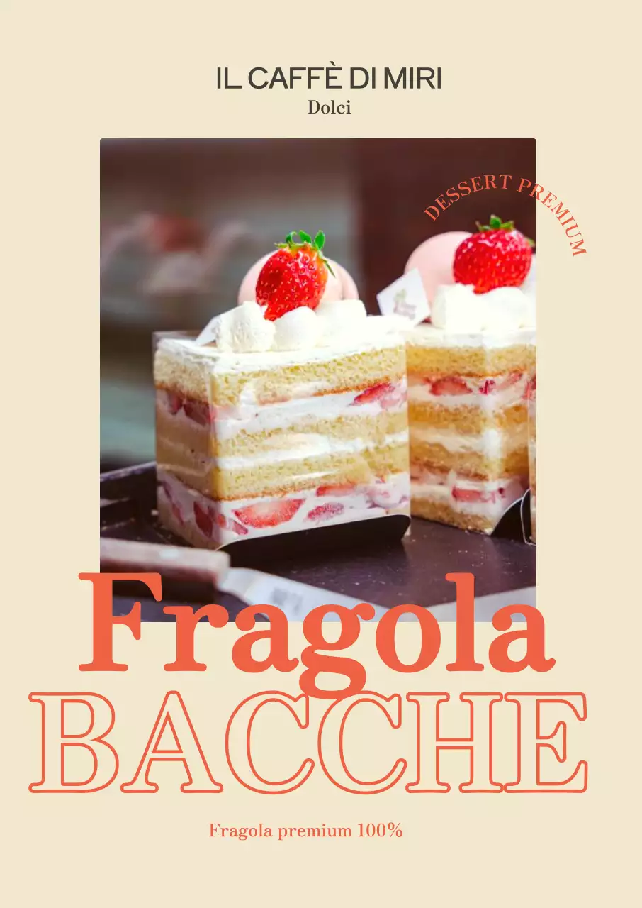 Materiale promozionale del caffè con sfondo giallo chiaro