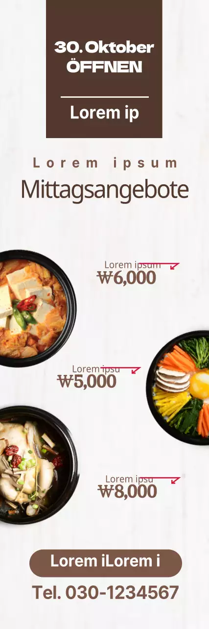 Eröffnung eines koreanischen Restaurants