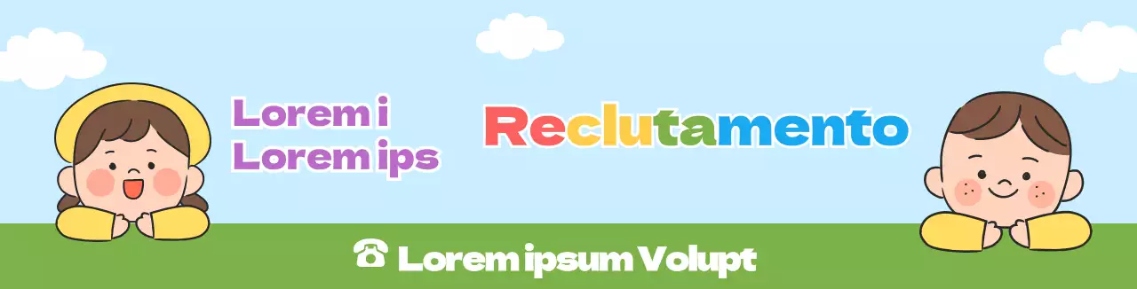 Azzurro verde simpatico reclutamento PR