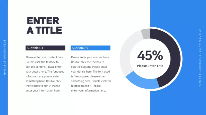 Infografis Laporan Modern Biru