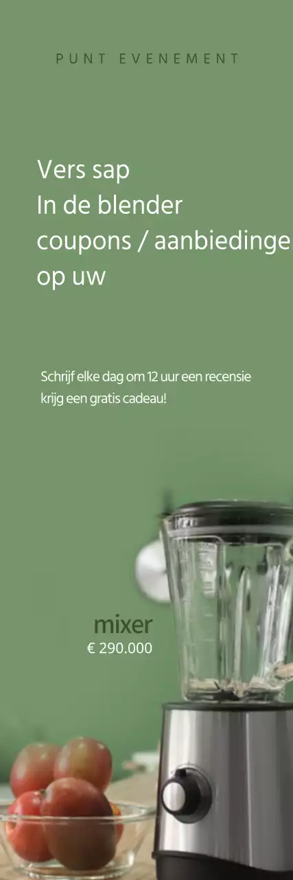 Keukenmixer spandoek in groen