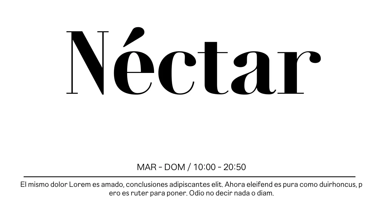 Tarjeta de visita en inglés con un color de acento llamativo