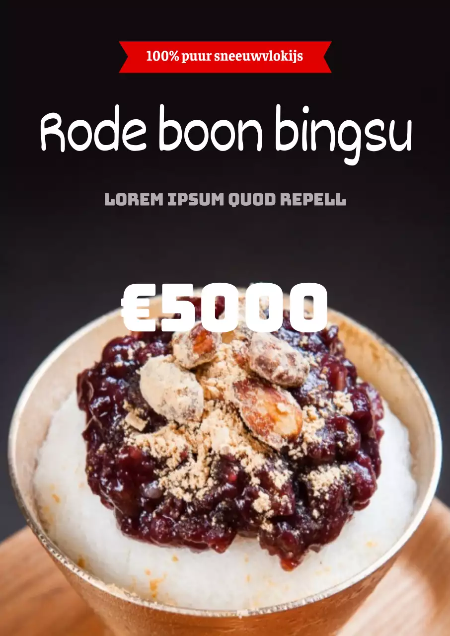 45023_Red Bean Geschaafd IJs
