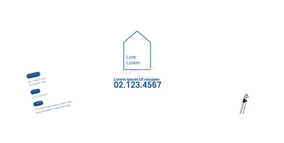 Weiß klare Linien Illustration Immobilien