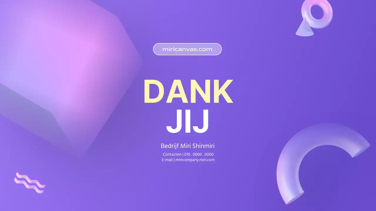 3D-vormen met een paars kleurverloop voor zakelijke presentaties