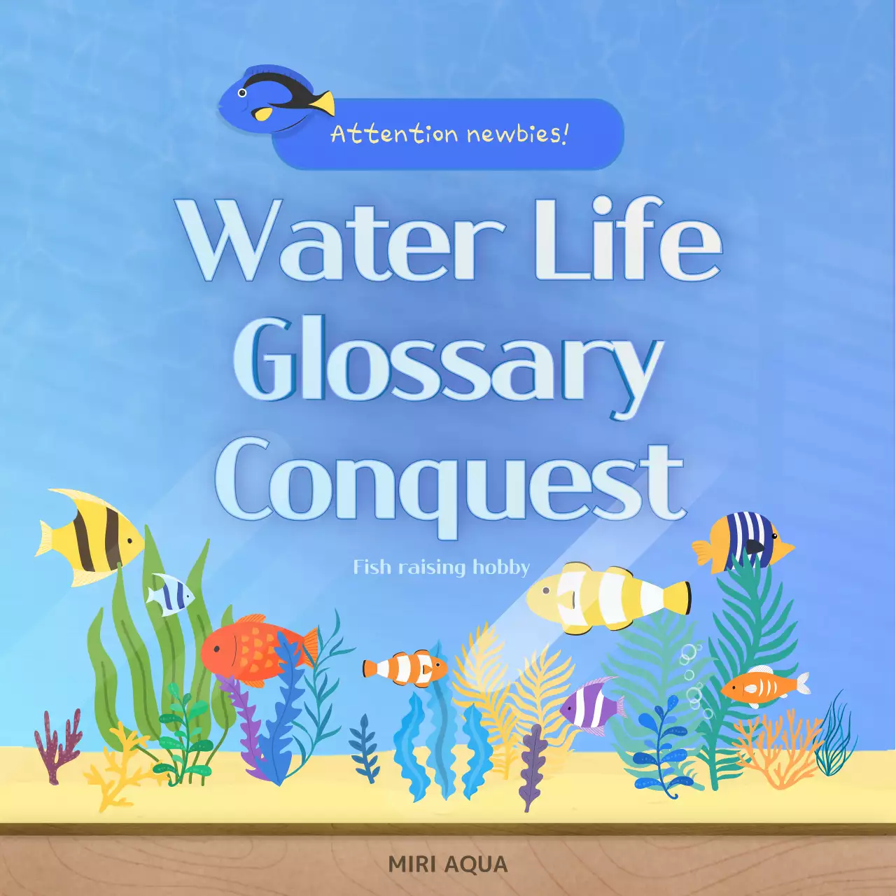 Blue Modern Fish Guide Instagram Carousel