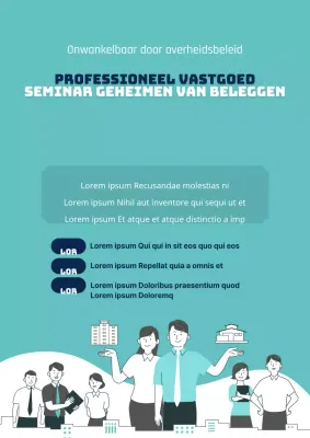 Promoot je vastgoedseminar met eenvoudig groen