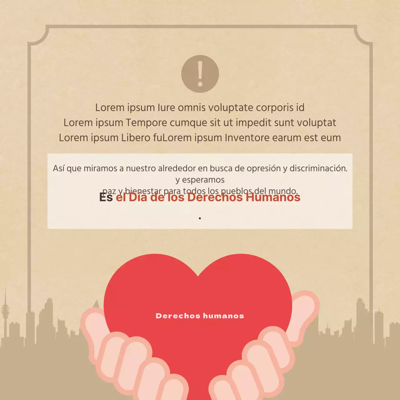 Duclass Tarjeta del Día Mundial de los Derechos HumanosDiseño de noticias