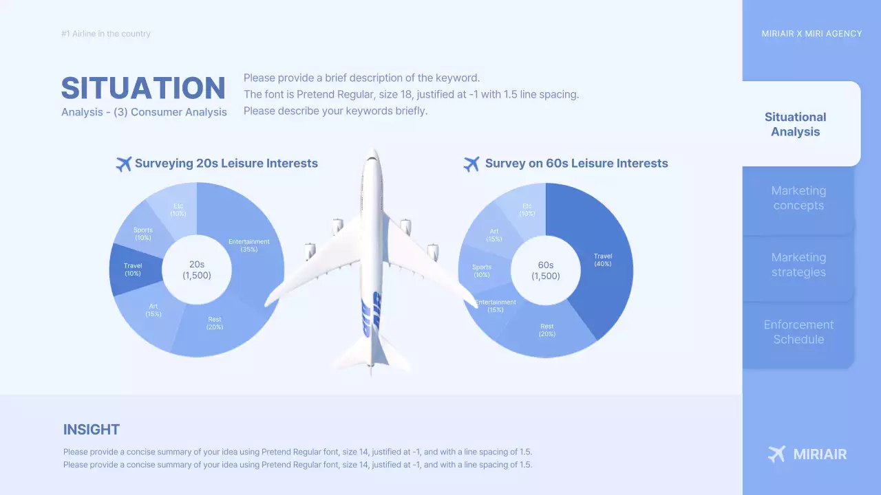 Blue Modern Airline Report Presentation