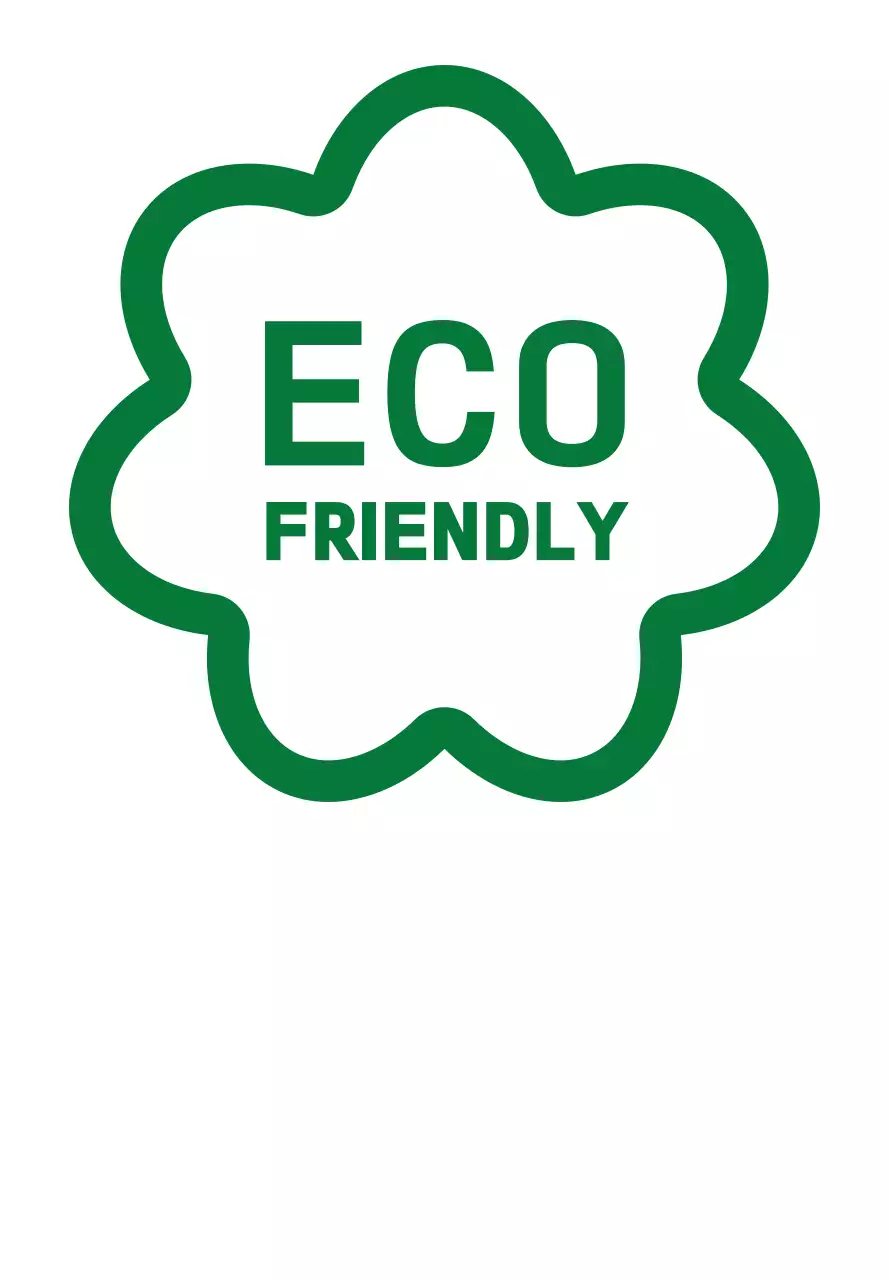 Kombinasi ikon dan teks sederhana dalam warna hijau dan biru Kampanye hijau