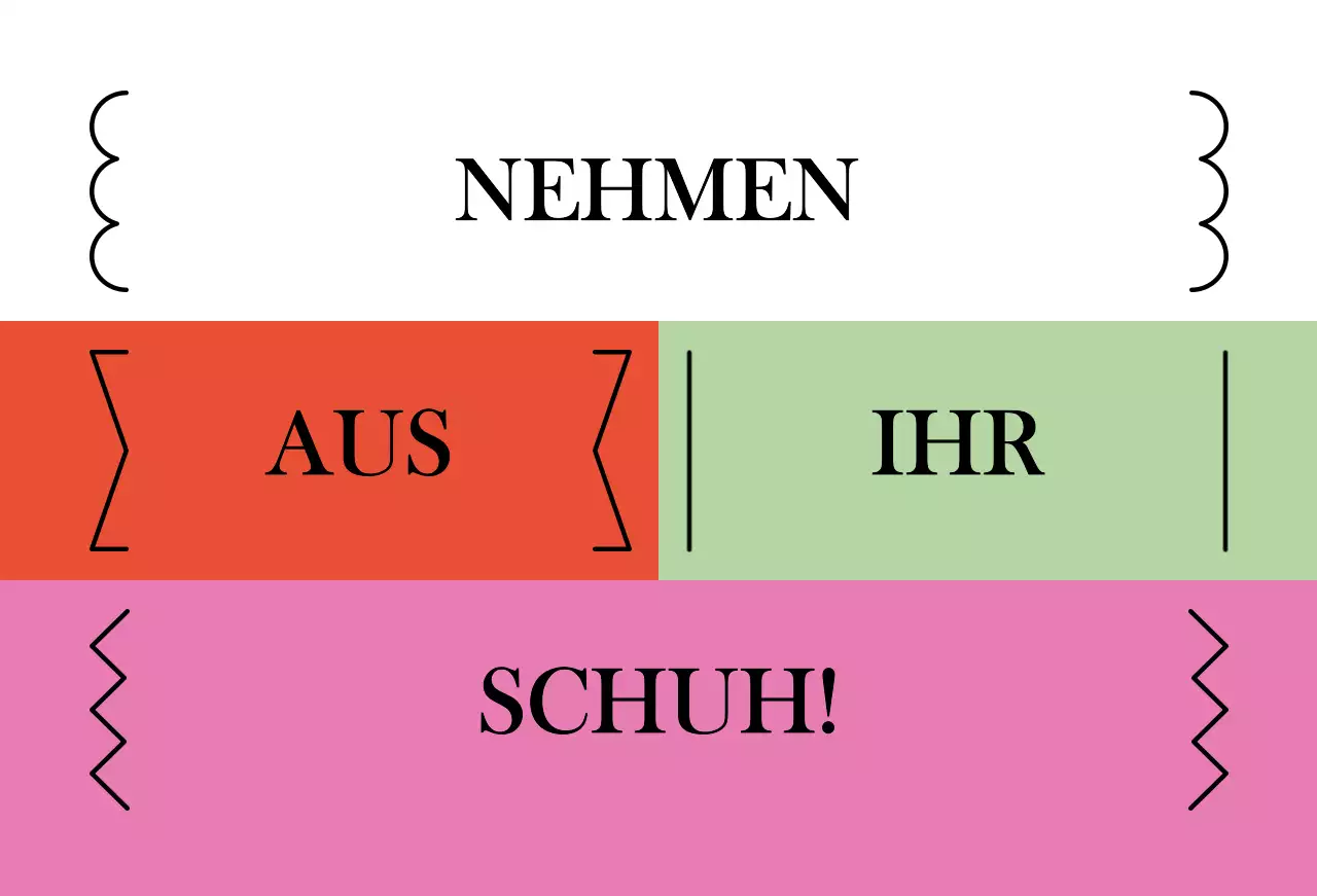 Niedliche, bunte Textstile