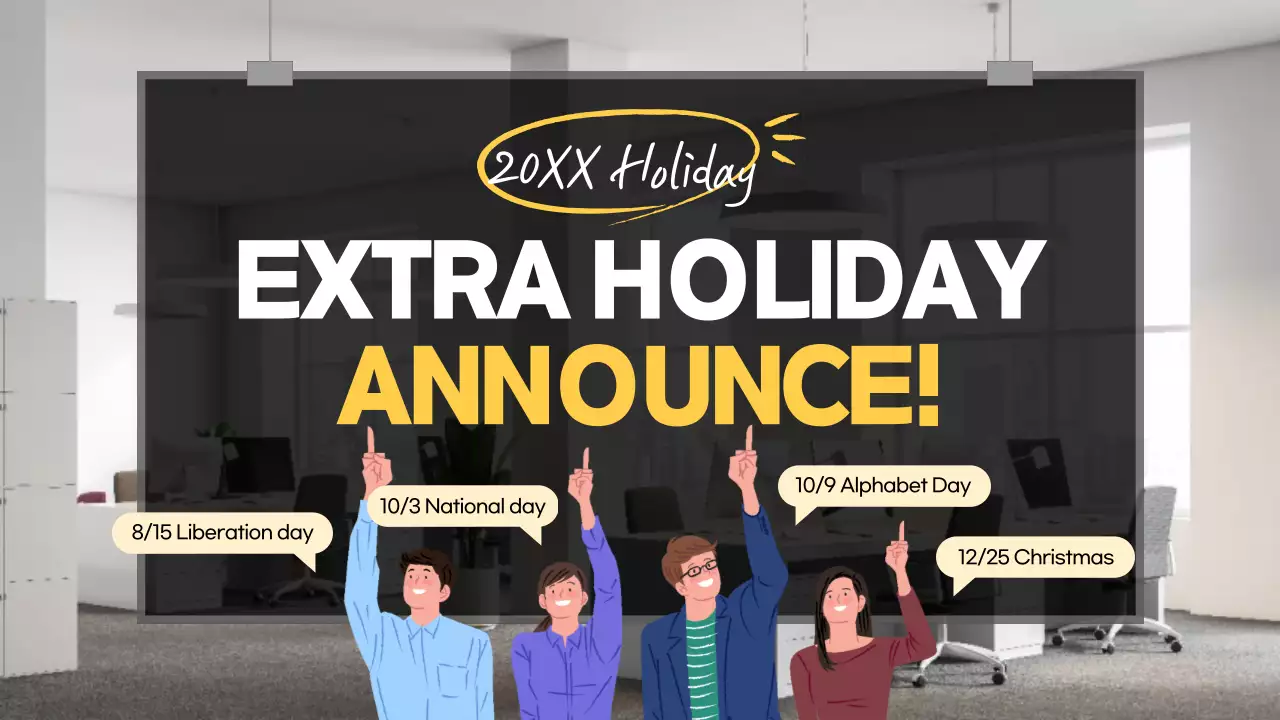 Black Modern Holiday Announcement YouTube Thumbnail