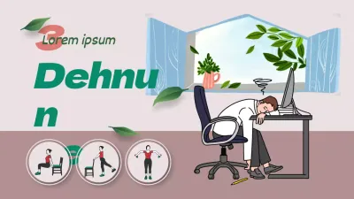 Wie man sich im rosa und grünen Frühlingsthema dehnt