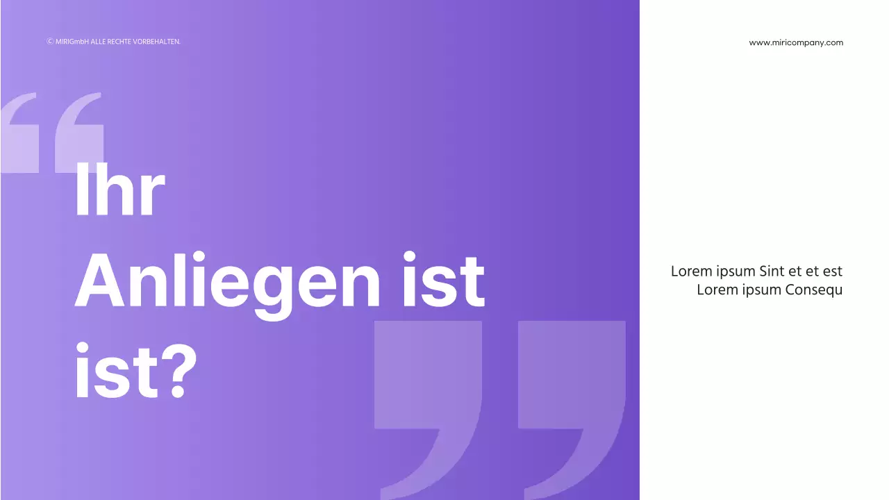 3D-Formen mit violettem Farbverlauf für Geschäftspräsentationen