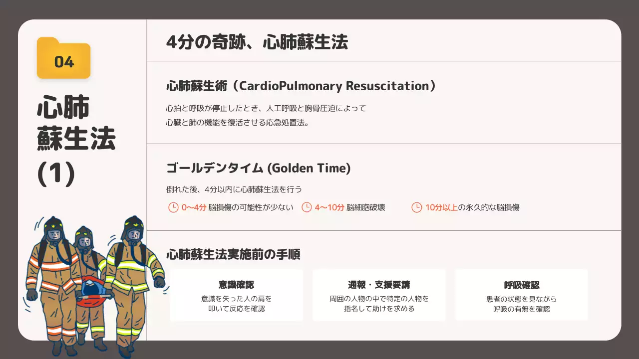 グレー シンプル 安全 資料 プレゼンテーション