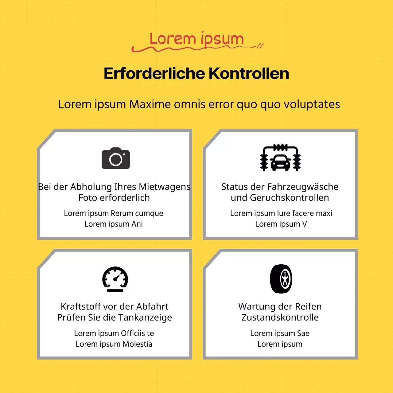 Tipps für die Nutzung grauer und gelber Mietautos