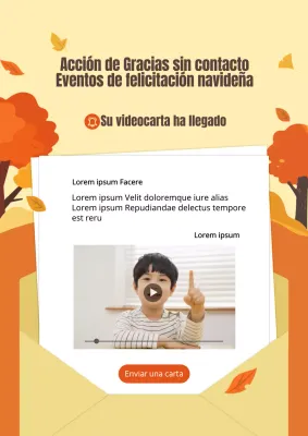 Cartas de arce amarillo otoñalEvento de videocartas Obon de Concept