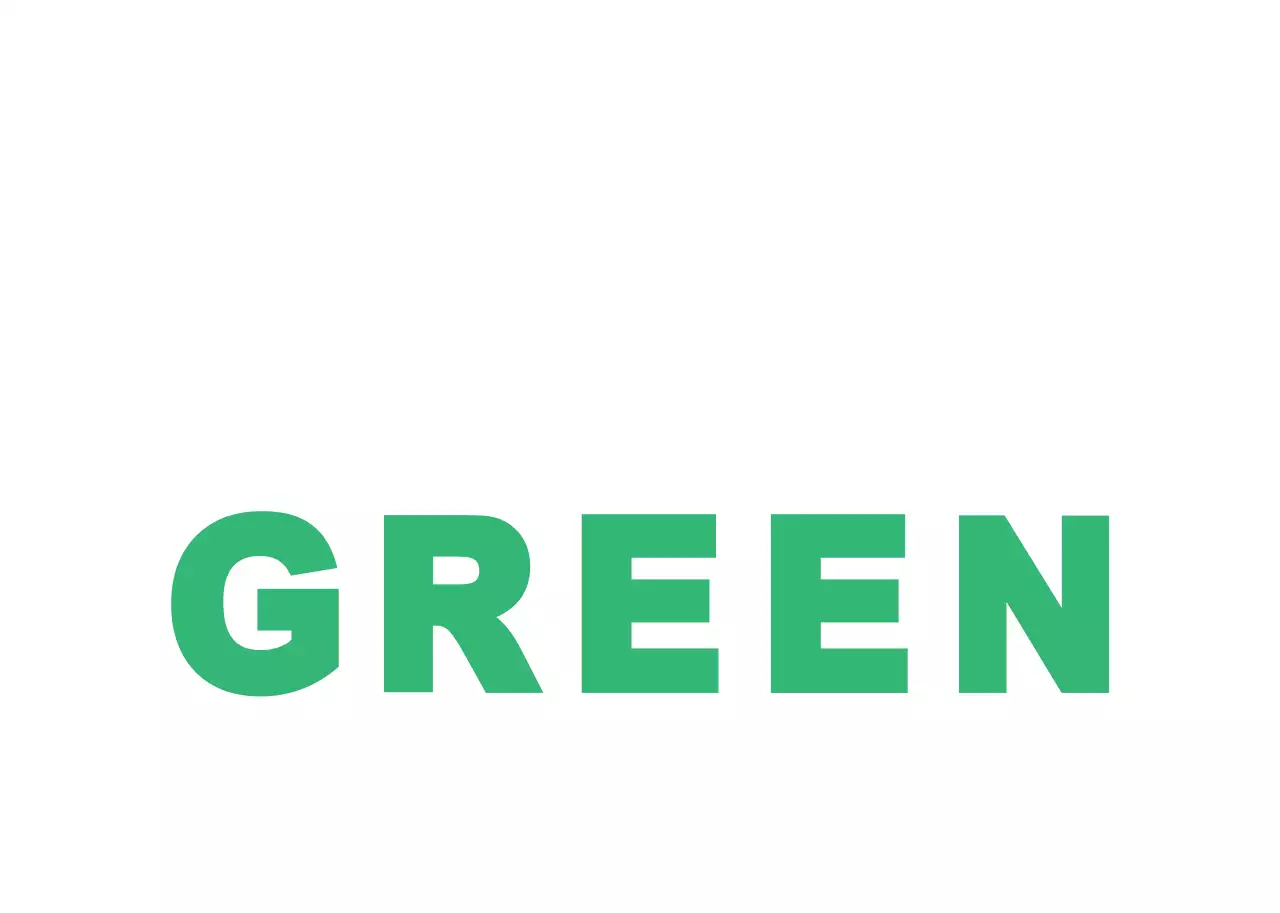 Topi Merchandise Tipografi Sederhana Hijau