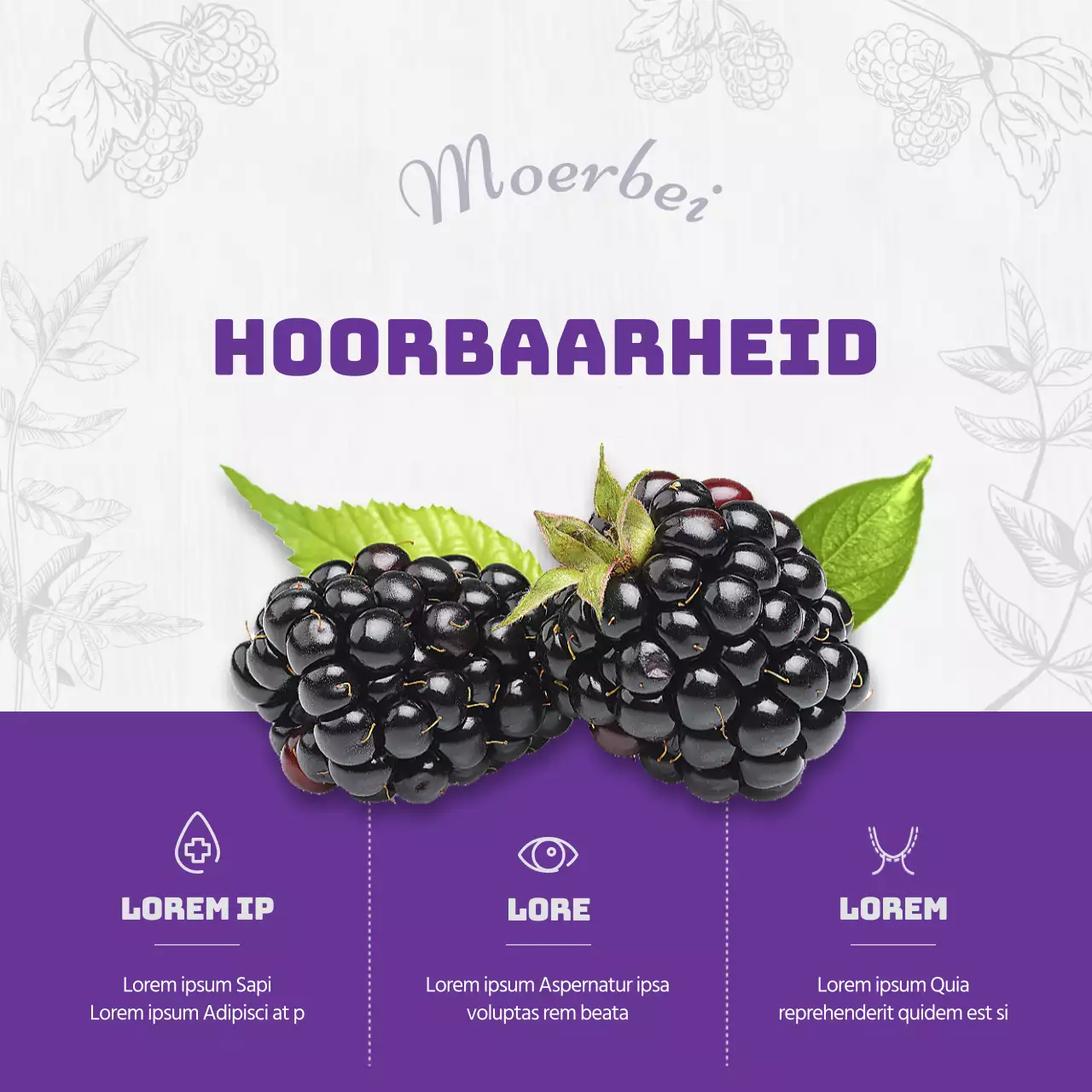 Oddity thema met paarse vintage tekening concept