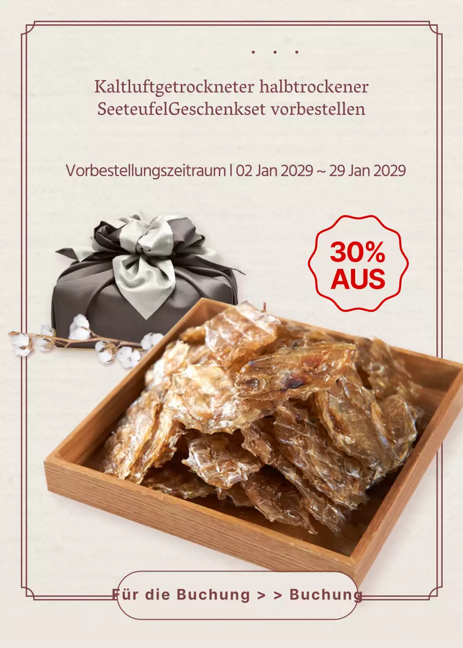 Bestellen Sie das Seeteufel-Geschenkset in Beige- und Brauntönen vor